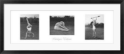 Framed Art Marilyn's Workout by Bettmann Archive | 11 3/4 x 36