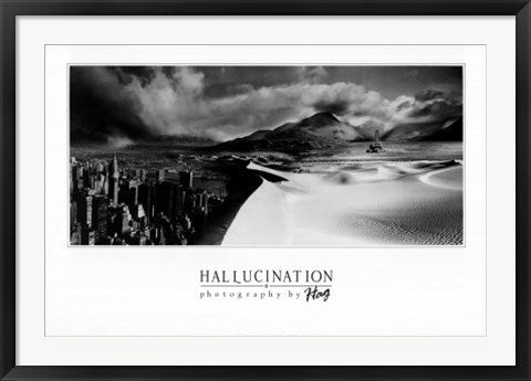 Framed Art Hallucination II by Hag | 23 1/4 x 35