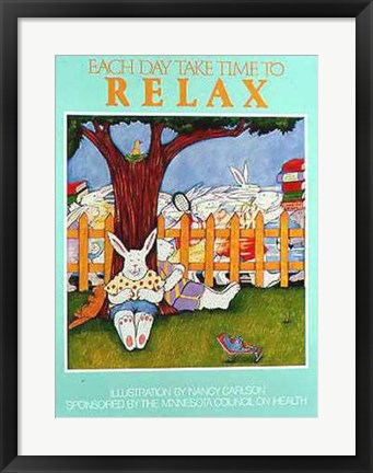 Framed Art Relax by Nancy Carlson | 24 x 17