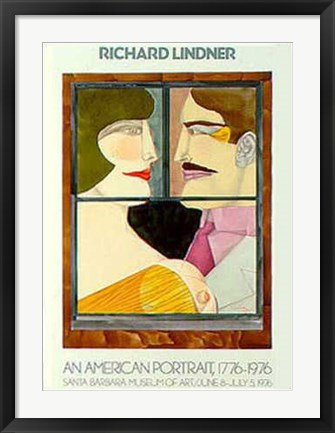 Framed Art An American Portrait by Richard Lindner | 30 1/2 x 21 1/4