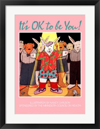 Framed Art It’s OK to Be You! by Nancy Carlson | 24 x 17