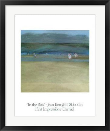 Framed Art In the Park by Jean Berryhill Slobodin | 25 x 20