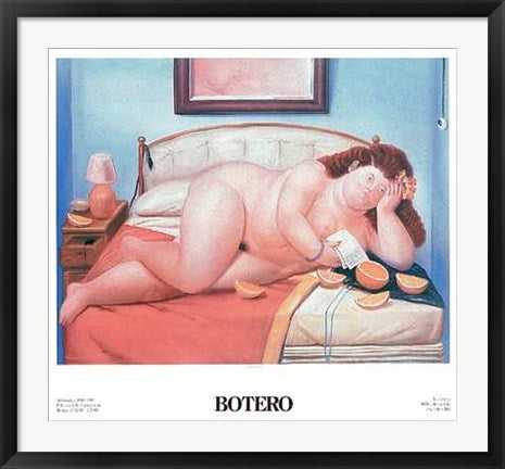 Framed Art The Letter by Fernando Botero | 26 1/2 x 29 1/2
