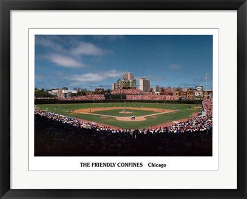 Framed Art Wrigley Field (The Friendly Confines) by Ira Rosen | 18 x 24