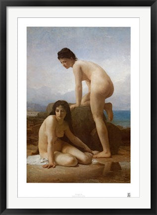 Framed Art The Bathers by William-Adolphe Bouguereau | 35 x 24 7/8