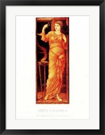 Framed Art Sibylla Delphica by Edward Burne-Jones | 23 3/8 x 16 1/2