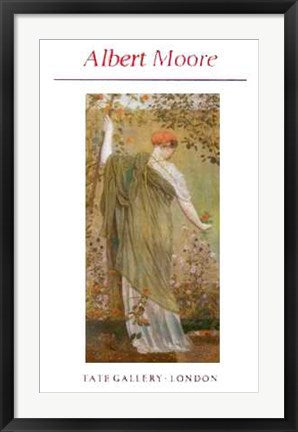 Framed Art A Garden by Albert Moore | 31 1/2 x 19 3/4