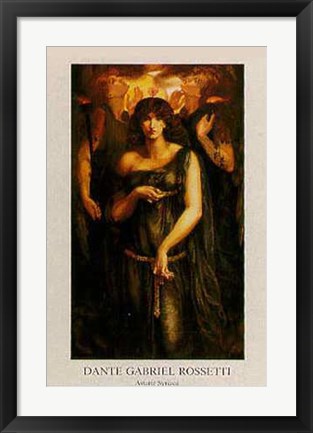 Framed Art Astarte Syriaca by Dante Gabriel Rossetti | 23 3/8 x 16 1/2