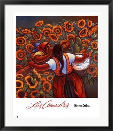 Framed Art Las Camadres by Simon Silva | 28 x 24