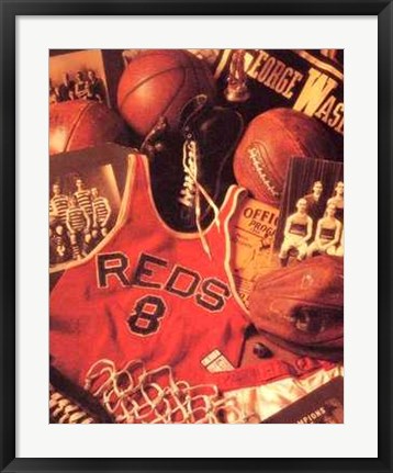 Framed Art Basketball by Michael Harrison | 28 x 22