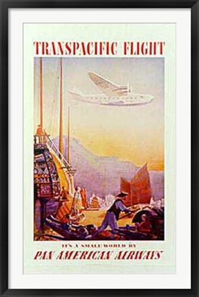 Framed Art China Clipper by Paul George Lawler | 36 x 24