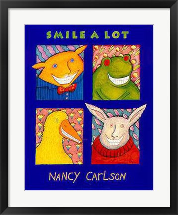 Framed Art Smile a Lot by Nancy Carlson | 24 3/8 x 19