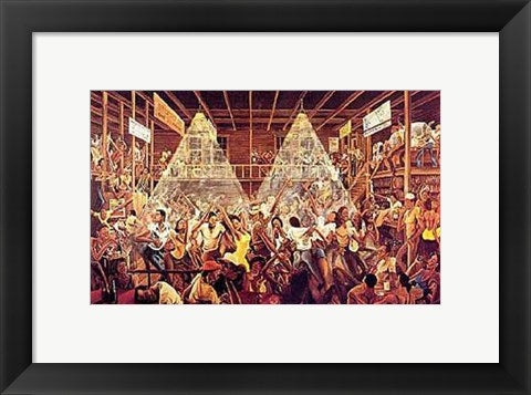Framed Art Night Life at the Studio (mini) by Ernest Watson | 9 1/4 x 13 1/2 A...