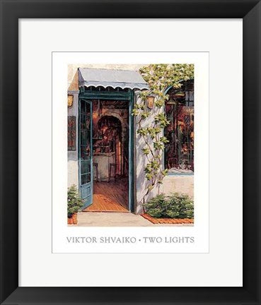 Framed Art Two Lights by Viktor Shvaiko | 14 x 11