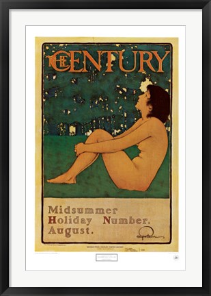 Framed Art The Century Poster by Maxfield Parrish | 35 x 23 1/8