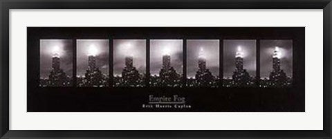 Framed Art Empire Fog (B&W) by Erik Caplan | 12 x 38