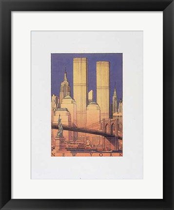 Framed Art New York by Craig Holmes | 17 x 13