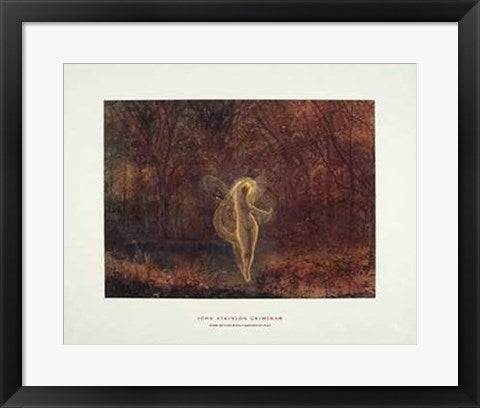 Framed Art Dame Autumn by John Atkinson Grimshaw | 15 1/2 x 19 1/2