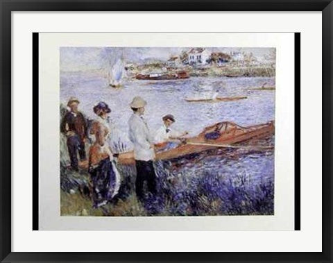 Framed Art Oarsmen at Chateau by Pierre-Auguste Renoir | 24 x 30