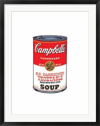 Framed Art Campbell’s Soup Series II, Old Fashioned Vegetable, 1968 by Andy Wa...
