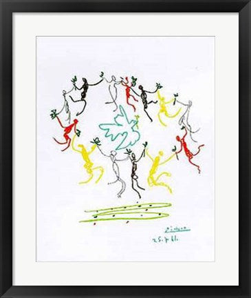 Framed Art La Ronde by Pablo Picasso | 26 x 20
