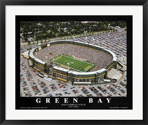 Framed Art Green Bay, Wisconsin - Old Lambeau Field by Brad Geller