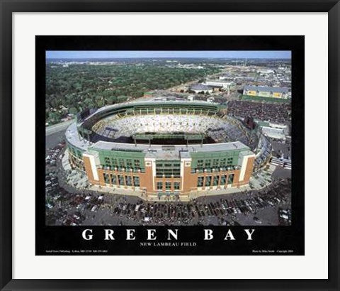 Framed Art Green Bay, Wisconsin - New Lambeau Field by Mike Smith