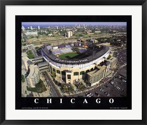 Framed Art Chicago, Illinois - White Sox at U.S. Cellular Field by Mike Smith