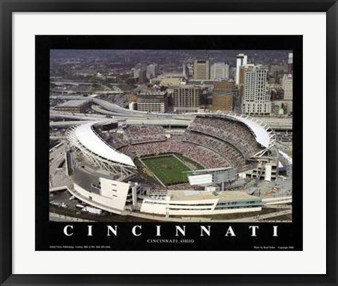 Framed Art Cincinnati, Ohio - Bengals at Paul Brown Stadium by Brad Geller