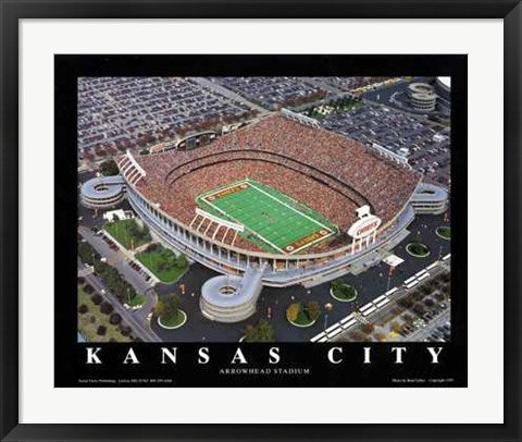 Framed Art Kansas City - Chiefs at Arrowhead Stadium by Brad Geller
