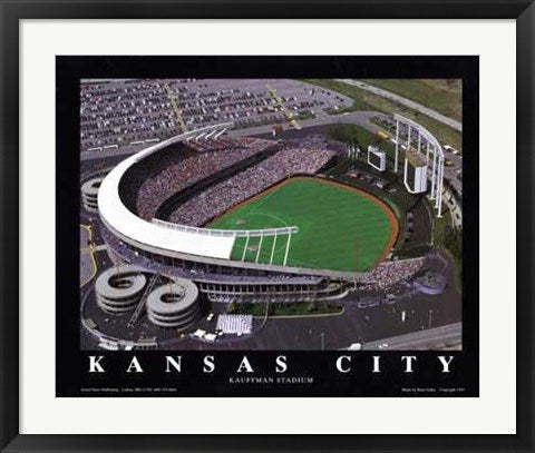 Framed Art Kansas City - Royals at Kauffman Stadium by Brad Geller