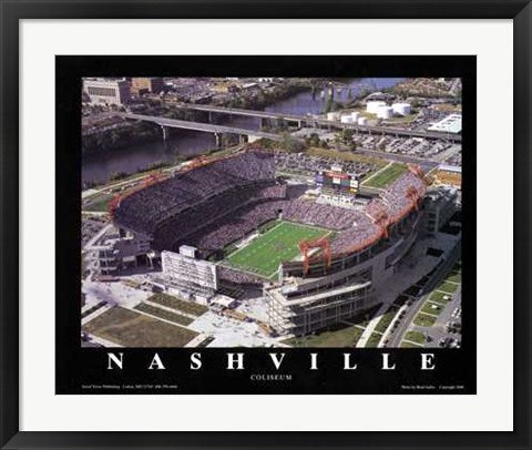 Framed Art Nashville, Tennessee - Titans at Coliseum by Brad Geller