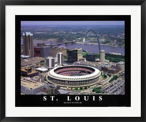 Framed Art St. Louis, Missouri - Cardinals at Busch Stadium by Brad Geller