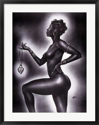 Framed Art Lock and Key (Female) by WAK – Kevin A. Williams | 32 x 24