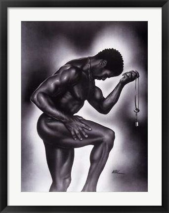 Framed Art Lock and Key (Male) by WAK – Kevin A. Williams | 32 x 24