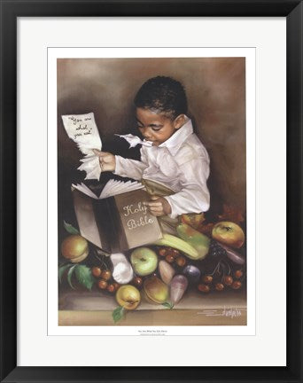 Framed Art You Are What You Eat (His) by Edwin Lester | 22 x 16