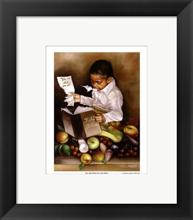 Framed Art You Are What You Eat (His/mini) by Edwin Lester | 10 x 8