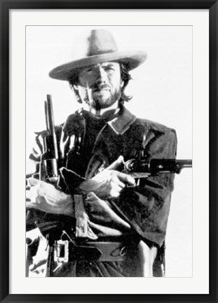 Framed Art Clint Eastwood 36 x 24