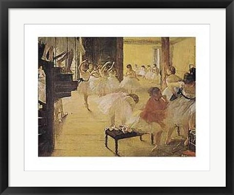 Framed Art Ballet Rehearsal by Edgar Degas | 22 x 28