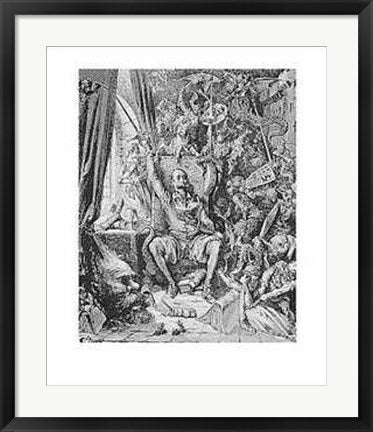 Framed Art Don Quixote in His Library by Gustave Dore | 28 x 22