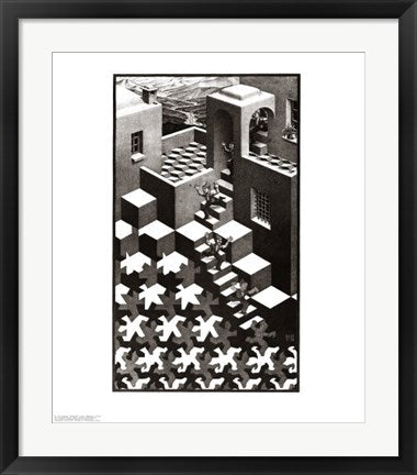 Framed Art Cycle by M.C. Escher | 25 5/8 x 21 3/4