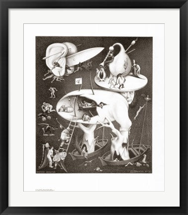 Framed Art Hell by M.C. Escher | 25 5/8 x 21 3/4