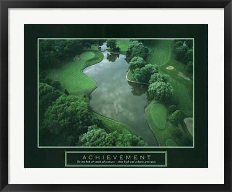 Framed Art Achievement - Golf Course 22 x 28