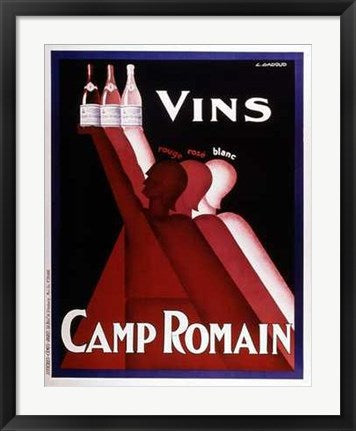 Framed Art Vins Camp Romain by C. Gadoud | 28 x 22