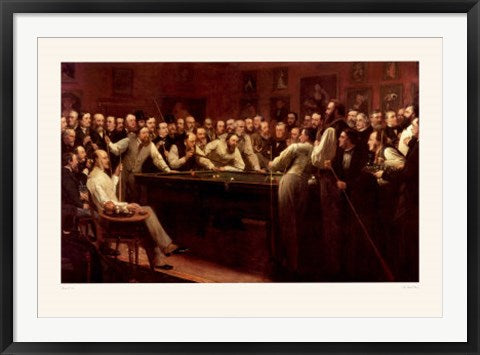 Framed Art The Billiard Room by Henry O'Neil | 27 x 39