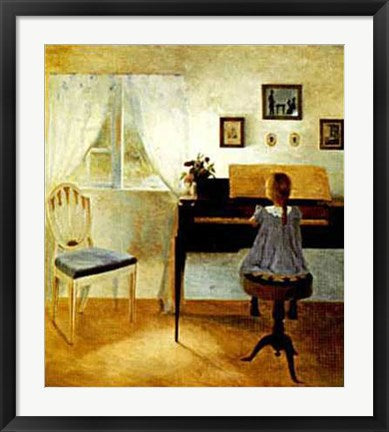 Framed Art The Young Pianist by Peder Ilsted | 26 x 24