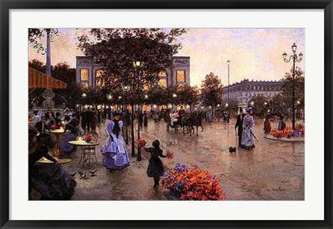 Framed Art Bustling Boulevard by Christa Kieffer | 24 x 36