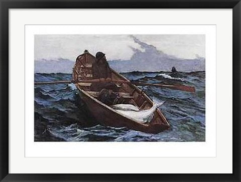 Framed Art The Fog Warning by Winslow Homer | 22 x 28