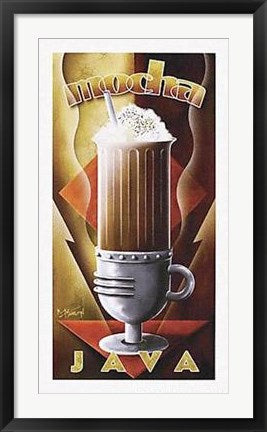 Framed Art Iced Latte by Michael Kungl | 22 x 12