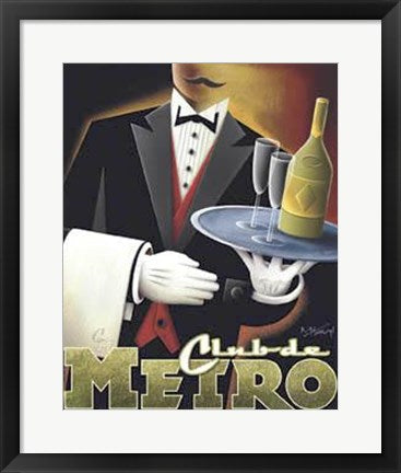 Framed Art Club de Metro by Michael Kungl | 22 x 18